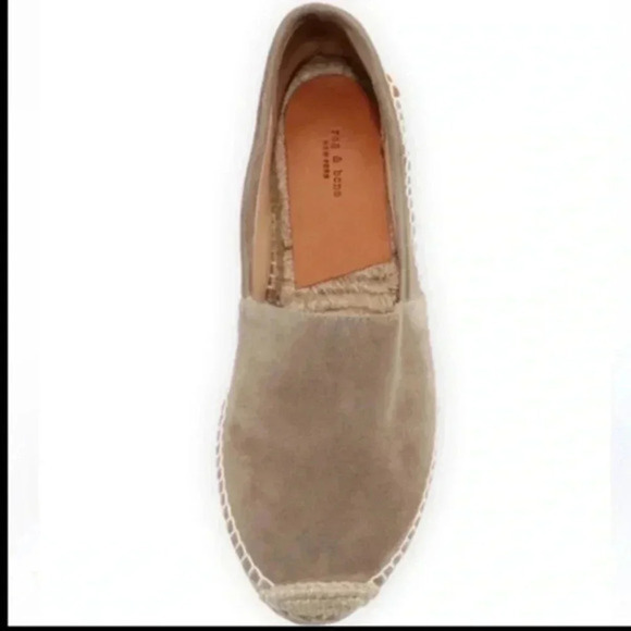 Rag and bone women’s tan suede leather espadrilles size 37.5/7 - Picture 1 of 8